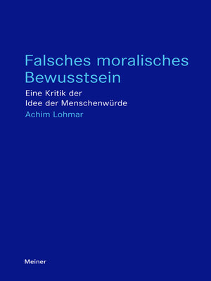 cover image of Falsches moralisches Bewusstsein